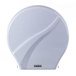 Диспенсер для туалетной бумаги пластик белый Mario 8165 (круг)